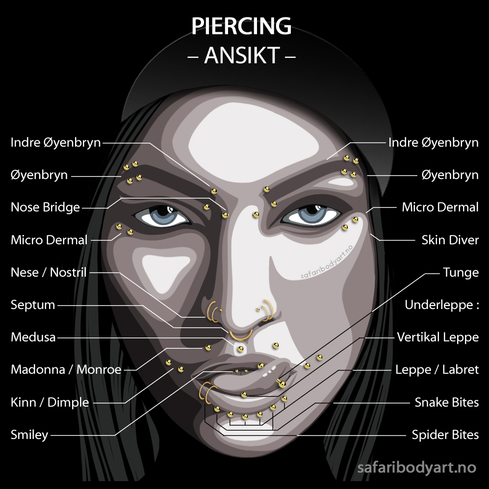 Piercing sales helix pris