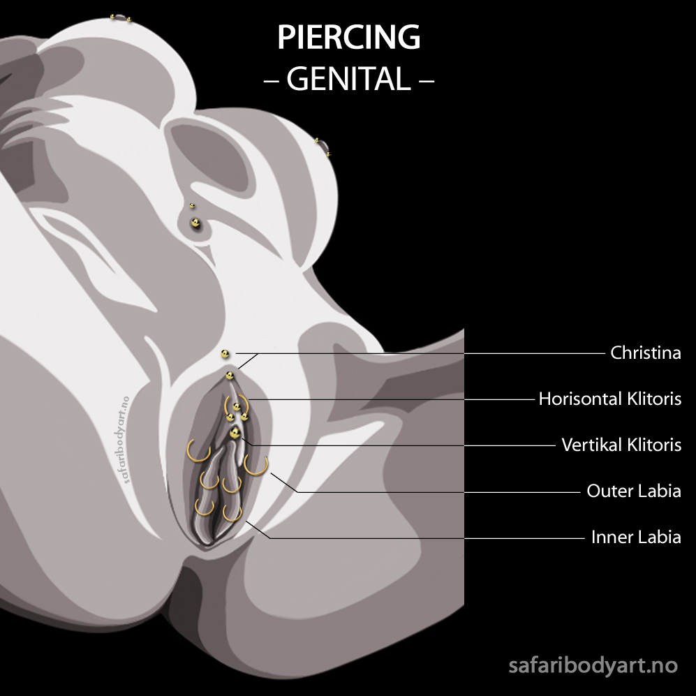 Klitoris piercing foto